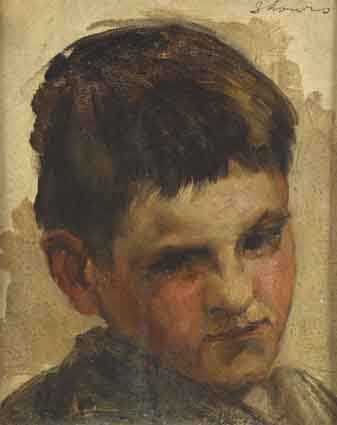 HEAD OF A YOUNG BOY by Sarah Henrietta Purser sold for 4,800 at Whyte's Auctions