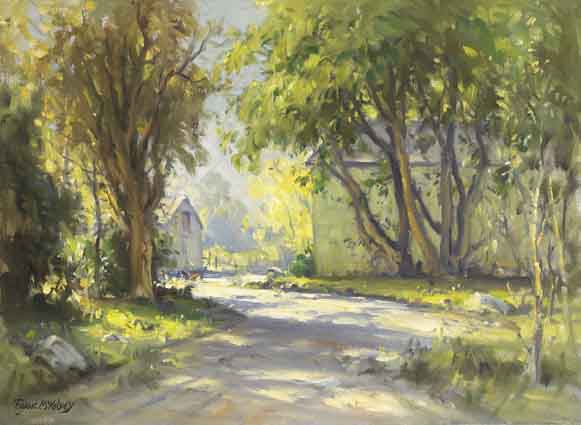 THE BACK ROAD by Frank McKelvey sold for 30,000 at Whyte's Auctions