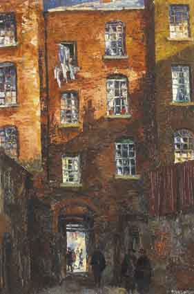 ANGEL ALLEY, DUBLIN by Fergus O'Ryan sold for 4,000 at Whyte's Auctions