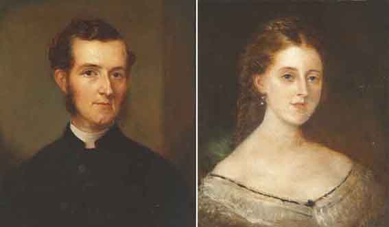 PORTRAIT OF A CLERGYMAN and PORTRAIT OF A LADY (A PAIR) by James Butler Brenan sold for 2,000 at Whyte's Auctions