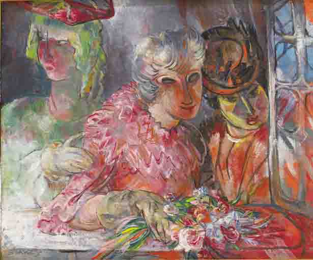 LADIES IN A WINDOW by Mary Swanzy HRHA (1882-1978) at Whyte's Auctions