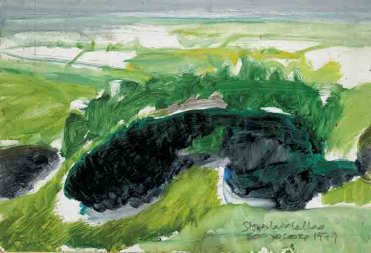 STONE'S LAKE, COUNTY CLARE by Barrie Cooke sold for 2,400 at Whyte's Auctions