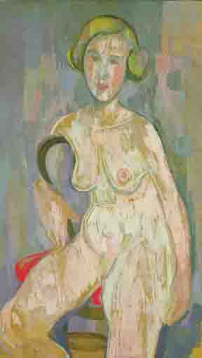 MODEL SEATED ON A BENTWOOD CHAIR by Stella Steyn sold for 3,000 at Whyte's Auctions