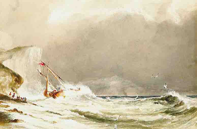 FOLIO OF TWELVE LANDSCAPES, MOSTLY MARITIME SCENES by Charles Yard sold for 1,400 at Whyte's Auctions