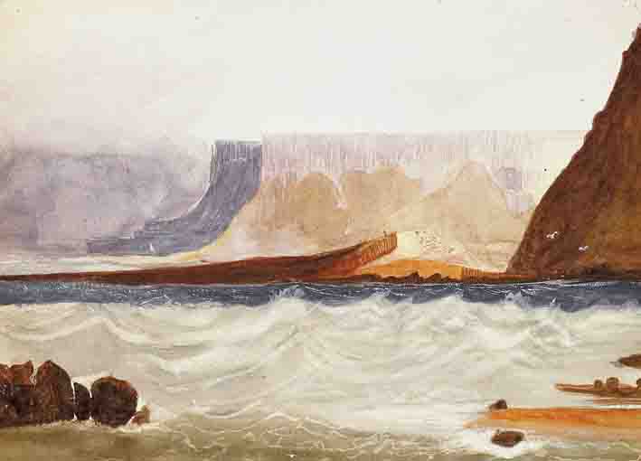 VIEW OF THE GIANTS CAUSEWAY, COUNTY ANTRIM by William Reid Junior sold for 400 at Whyte's Auctions