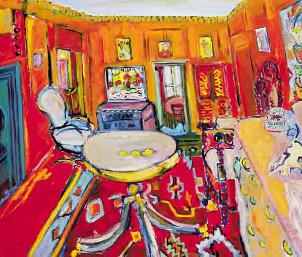 INTERIOR, SHANKILL CASTLE, PAULSTOWN, CO. KILKENNY (THE ARTIST'S HOME) by Elizabeth Cope sold for 4,000 at Whyte's Auctions