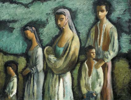 A WESTERN FAMILY by Daniel O'Neill sold for 30,000 at Whyte's Auctions