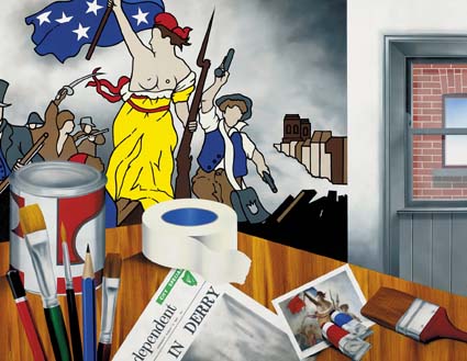 MY STUDIO 1969 by Robert Ballagh sold for 96,000 at Whyte's Auctions