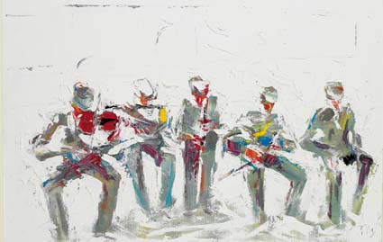 MUSICIANS by John B. Vallely sold for 12,000 at Whyte's Auctions