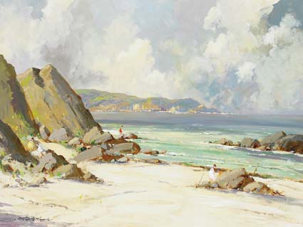 SUMMER BEACH SCENE by George K. Gillespie sold for 11,500 at Whyte's Auctions