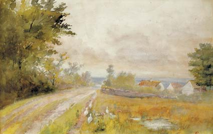THE FARM ROAD by Lady Evelyn Guinness sold for 650 at Whyte's Auctions