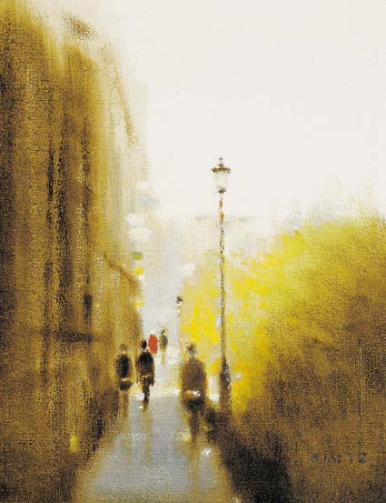 VIEW TOWARDS TRINITY COLLEGE FROM GRAFTON STREET by Anthony Robert Klitz sold for 3,000 at Whyte's Auctions