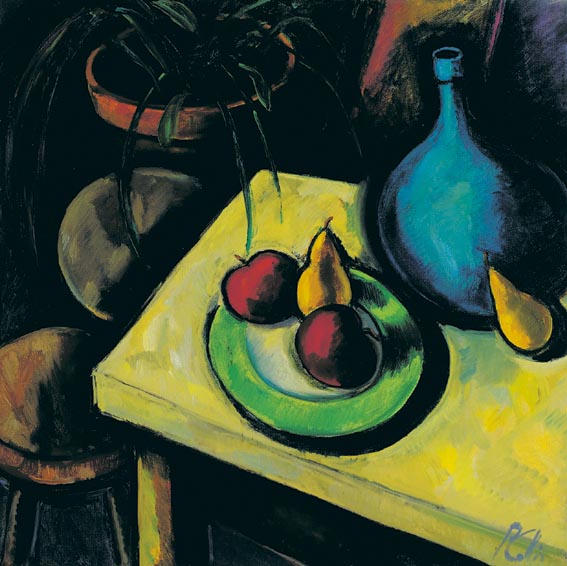 STILL LIFE WITH GREEN PLATE by Peter Collis sold for 6,000 at Whyte's Auctions