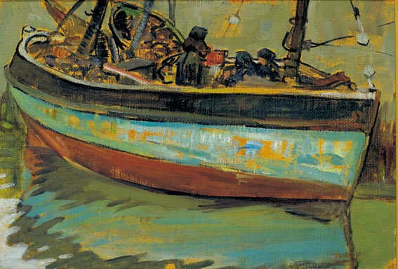 FISHERMEN, KILKEEL, COUNTY DOWN by Mary Swanzy sold for 10,500 at Whyte's Auctions