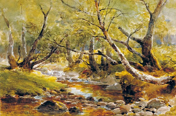 GLEN BURN, SCOTLAND by William Bingham McGuinness sold for 1,400 at Whyte's Auctions