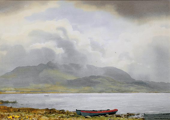 WATERVILLE LAKE, COUNTY KERRY and MEENISH ISLAND, CONNEMARA (A PAIR) by Frank Egginton sold for 5,000 at Whyte's Auctions