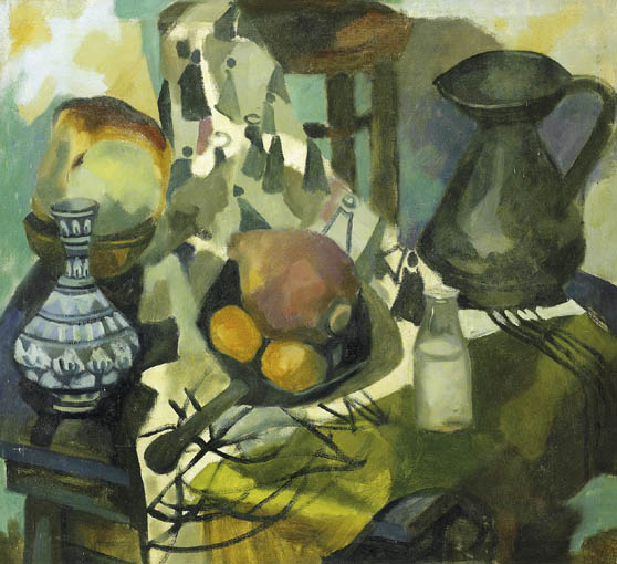 STILL LIFE STUDY WITH TURNIP, SKILLET, AND MOORISH VASE by Alice Hanratty (b.1939) at Whyte's Auctions
