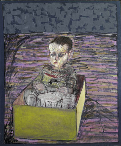 CHILD WITH TIN DRUM by Brian Bourke HRHA (b.1936) at Whyte's Auctions