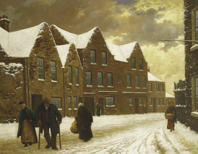 OLD DUBLIN - MARROWBONE LANE by Joseph Malachy Kavanagh sold for 22,000 at Whyte's Auctions