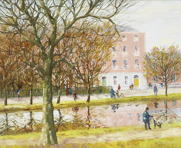 THE GRAND CANAL, DUBLIN by Fergus O'Ryan sold for 2,400 at Whyte's Auctions