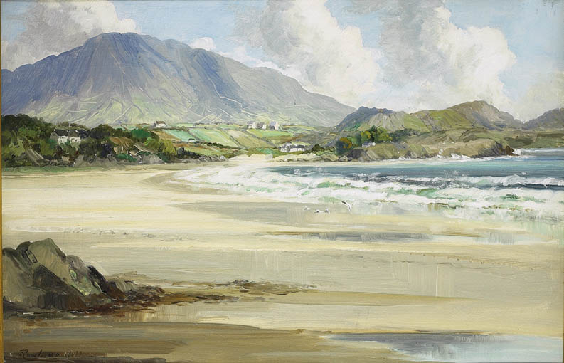 MARBLE HILL STRAND, COUNTY DONEGAL by Rowland Hill sold for 2,600 at Whyte's Auctions