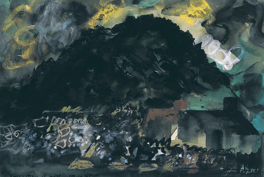 COTTAGE UNDER WELSH MOUNTAIN by John Piper sold for 6,000 at Whyte's Auctions