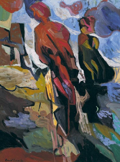 FIGURES IN A LANDSCAPE by David Crone sold for 2,600 at Whyte's Auctions