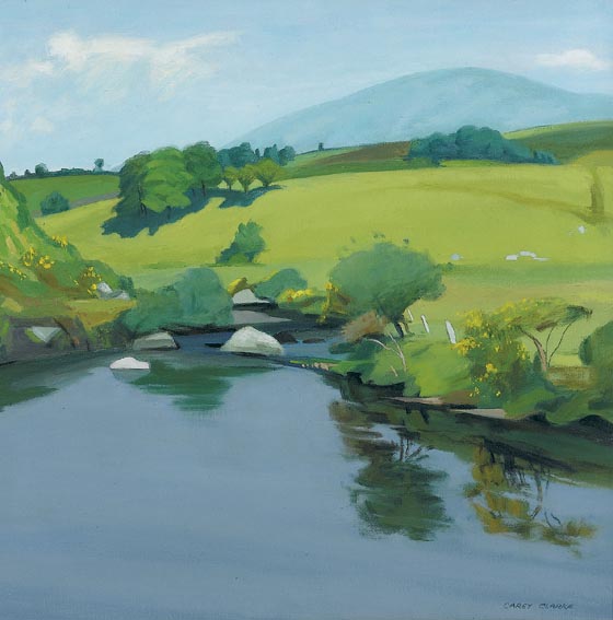 KING'S RIVER NEAR BLESSINGTON, COUNTY WICKLOW by Carey Clarke sold for 1,900 at Whyte's Auctions