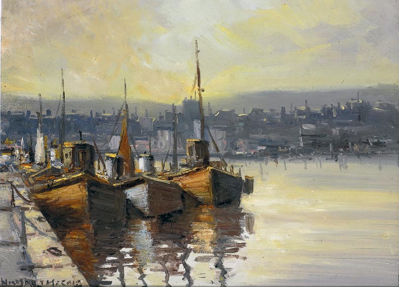TRAWLERS by Norman J. McCaig sold for 3,600 at Whyte's Auctions