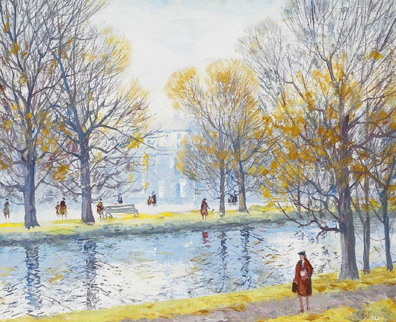 ALONG THE CANAL by Fergus O'Ryan sold for 2,800 at Whyte's Auctions
