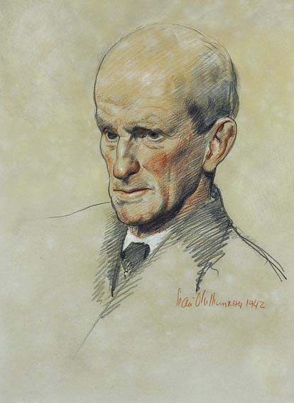 PORTRAIT OF JACK B. YEATS by Sen O'Sullivan sold for 4,200 at Whyte's Auctions