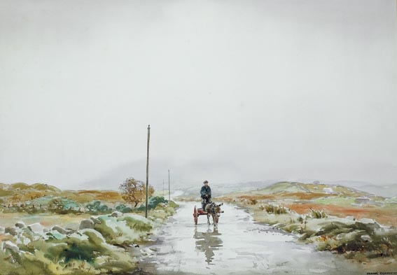 A WET DAY, WESTCOVE, COUNTY KERRY by Frank Egginton sold for 7,700 at Whyte's Auctions