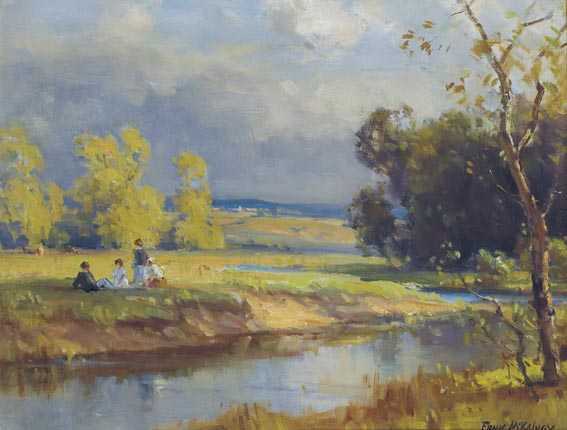 PICNIC BY THE LAGAN by Frank McKelvey sold for 20,000 at Whyte's Auctions