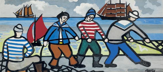DEEP SEA SAILORS, circa 1955 by Markey Robinson sold for 21,000 at Whyte's Auctions