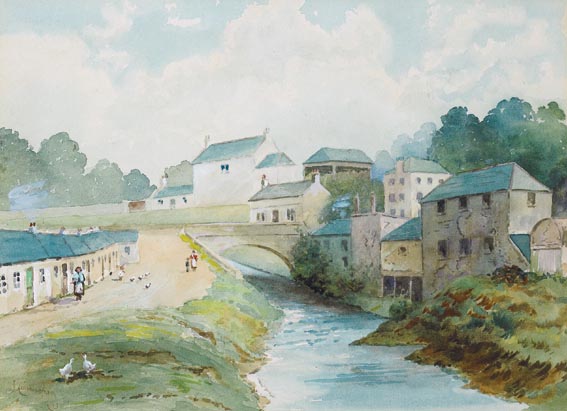 ON THE DODDER AT CLONSKEA by J. Cunningham sold for 1,600 at Whyte's Auctions