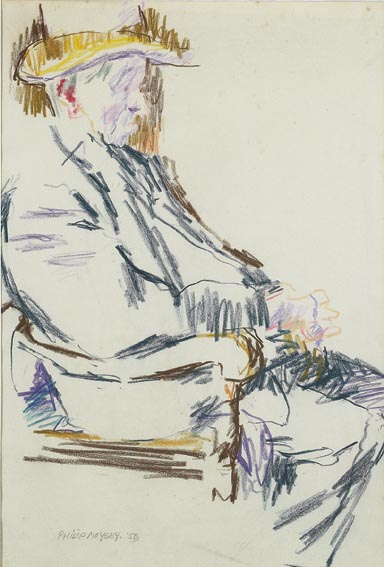 JACK YEATS IN OLD AGE by Philip Moysey sold for 1,400 at Whyte's Auctions