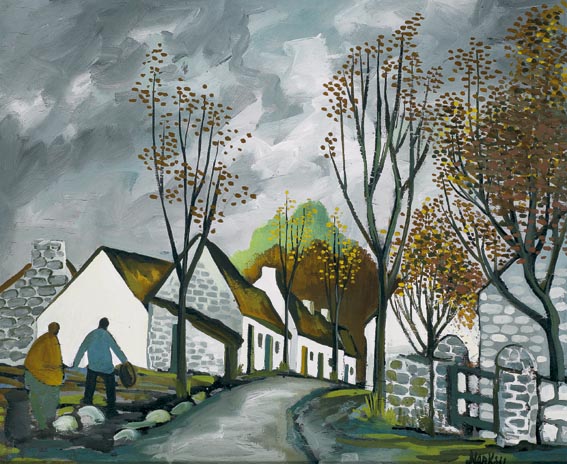 AUTUMN VILLAGE (circa 1960) by Markey Robinson sold for 16,000 at Whyte's Auctions