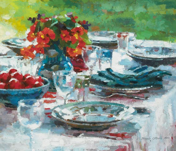 SUMMER AL FRESCO by Mark O'Neill sold for 13,000 at Whyte's Auctions