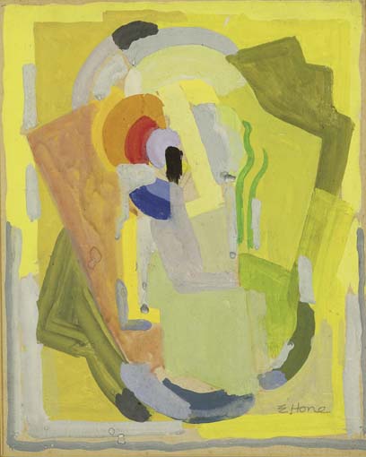 COMPOSITION IN YELLOW by Evie Hone sold for 7,700 at Whyte's Auctions
