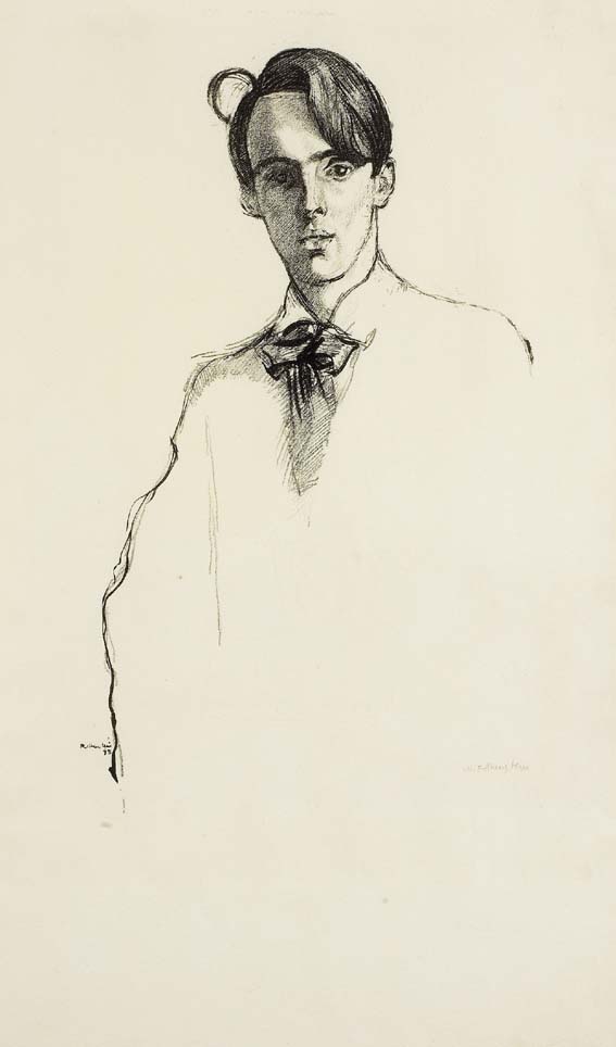 PORTRAIT OF W. B. YEATS by Sir William Rothenstein sold for 5,200 at Whyte's Auctions