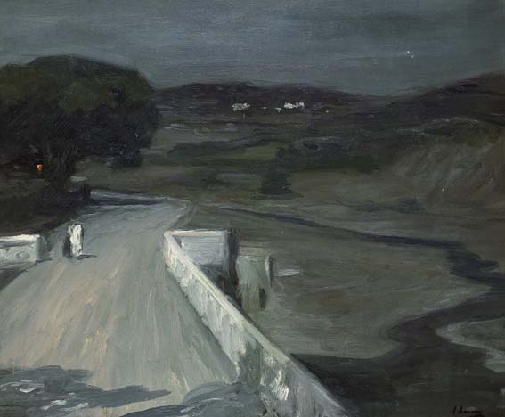 MOONLIGHT - THE BRIDGE by Sir John Lavery sold for 40,000 at Whyte's Auctions