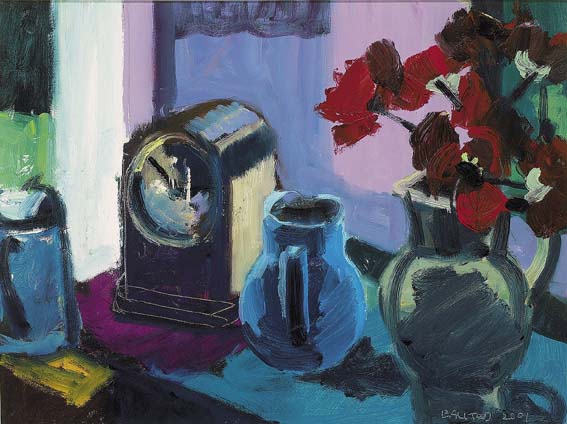 POPPIES AND CLOCK by Brian Ballard sold for 5,600 at Whyte's Auctions