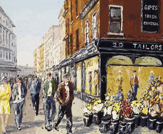 OLD BROWN THOMAS STORE, GRAFTON STREET by Ivan Sutton sold for 5,000 at Whyte's Auctions