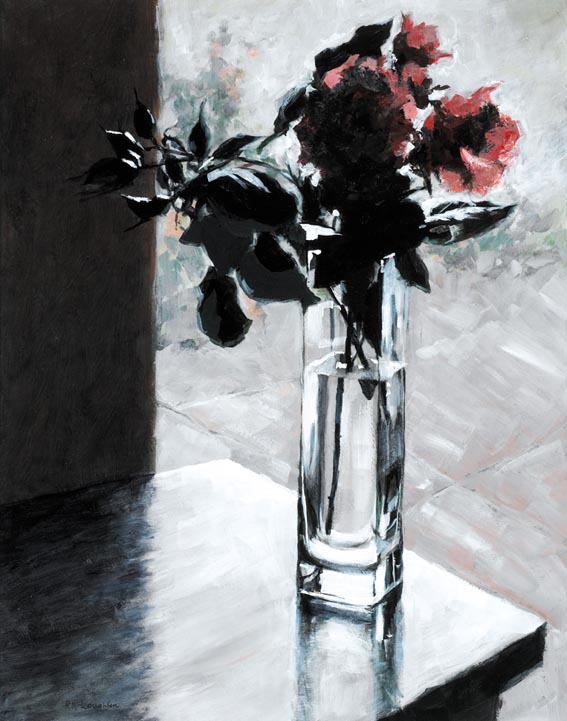 COMPASSION ROSES IN GLASS VASE by Rosemary McLoughlin sold for 1,400 at Whyte's Auctions
