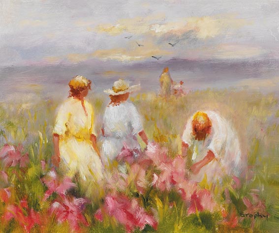 THE PINK FLOWERS by Elizabeth Brophy sold for 3,800 at Whyte's Auctions