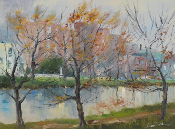 GRAND CANAL, DUBLIN by Liam Treacy sold for 3,000 at Whyte's Auctions