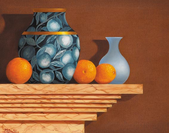 STILL LIFE WITH ORANGES by Paul Kavanagh sold for 950 at Whyte's Auctions