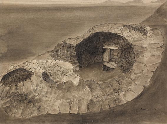 STONE FORT, BLASKET ISLANDS by Maria Simonds-Gooding sold for 800 at Whyte's Auctions