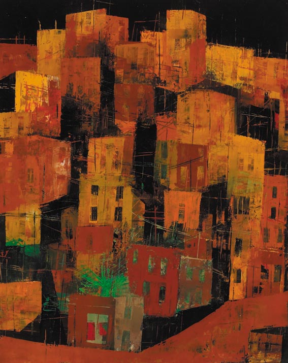 BARRIO AT NIGHT by Cormac O'Leary sold for 850 at Whyte's Auctions