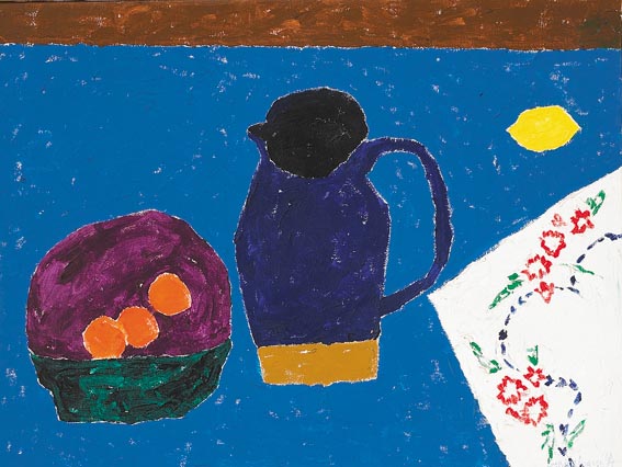 STILL LIFE WITH BLUE JUG by Stephen Cullen sold for 1,500 at Whyte's Auctions